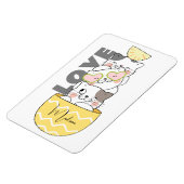 Aangepaste naam Cute Kittens Magneet (Linkerzijde)