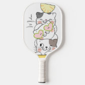 Aangepaste naam Cute Kittens Pickleball Paddle (Achterkant)