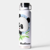 Aangepaste naam Cute Panda Waterfles (Achterkant)