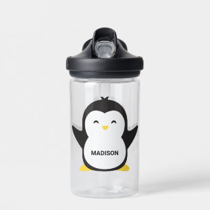 Aangepaste naam Cute Penguin Waterfles