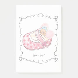 Aangepaste naam Cute Teddy Bear Post-it® Notes