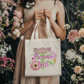 Aangepaste naam Daisy Bloemenmeisje Tote Bag