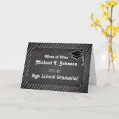 Aangepaste naam & datum, Afstuderen Gefeliciteerd Kaart (Gele Bloem)