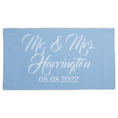 Aangepaste naam, datum en kleur kussenslopen (Voorkant-Rechts)