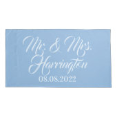 Aangepaste naam, datum en kleur kussenslopen (Achterkant-Links)