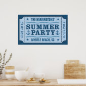 Aangepaste naam, datum en locatie poster "Party Ti (Keuken)