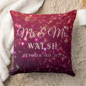 Aangepaste naam & datum Galaxy Glitter Design Kussen (Deken)