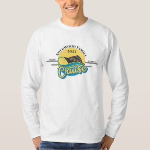 Aangepaste naam Datum Matching Family Cruise Vacki T-shirt