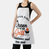 Aangepaste naam De koningin van de grill chef Schort (Insitu)