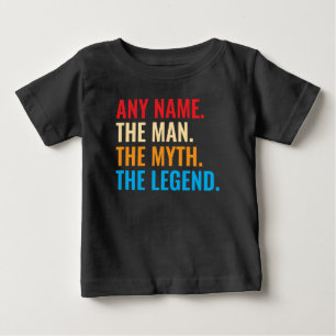 Aangepaste naam De man De mythe De legende Retro