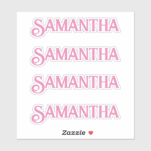 Aangepaste naam Decal Custom Times Four Sticker (Vel)