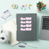 Aangepaste naam Decal Custom Times Four Sticker (iPad Cover)