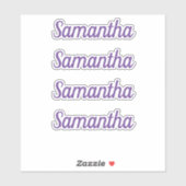 Aangepaste naam Decal Custom Times Four Sticker (Vel)