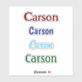 Aangepaste naam Decal Custom Times Four Sticker (Vel)