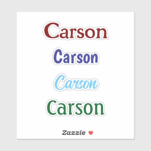 Aangepaste naam Decal Custom Times Four Sticker (Vel)
