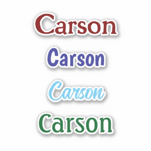 Aangepaste naam Decal Custom Times Four Sticker (Voorkant)