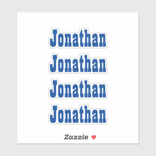 Aangepaste naam Decal Custom Times Four Sticker (Vel)