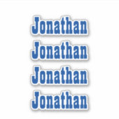 Aangepaste naam Decal Custom Times Four Sticker (Voorkant)