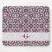 Aangepaste Naam Deco Dusky Roos Cherry Blossom Man Muismat (Voorkant)