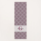 Aangepaste Naam Deco Dusky Roos Cherry Blossom Man Yogamat (Voorkant)