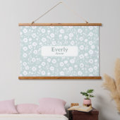 aangepaste naam Decor Nursery Girls Room Hangend Wandkleed (Slaapkamer)