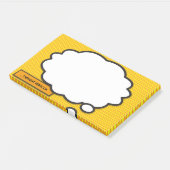Aangepaste naam Denk Bubbel Fun Strips Post-it® Notes (Schuin)