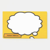 Aangepaste naam Denk Bubbel Fun Strips Post-it® Notes (Voorkant)