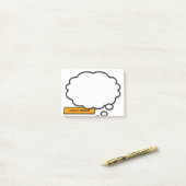 Aangepaste naam Denk Bubbel Pret Comic Book Post-it® Notes (Op bureau)