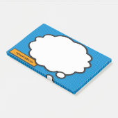 Aangepaste naam Denk Bubbel Pret Comic Book Post-it® Notes (Schuin)