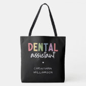 Aangepaste naam Dental Assistant Cadeaubon Draagtas (Voorkant)