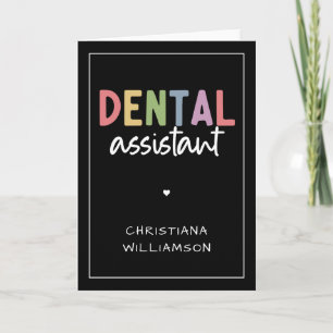 Aangepaste naam Dental Assistant Cadeaubon Kaart
