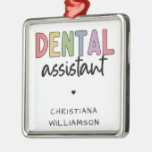 Aangepaste naam Dental Assistant Cadeaubon Metalen Ornament (Links)