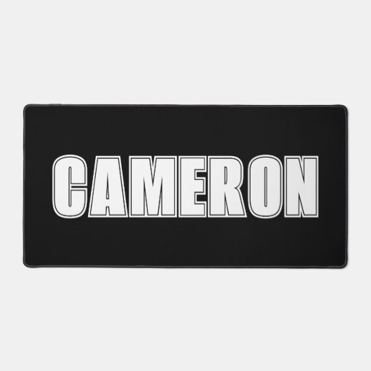 Aangepaste naam desk mat voor computer tafel (Voorkant)