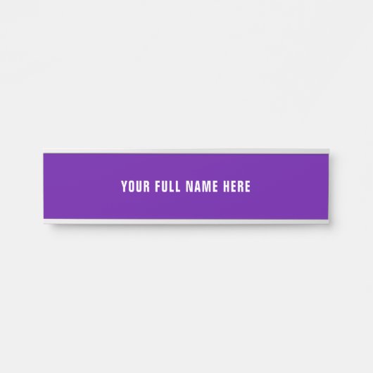 Aangepaste naam Deurteken - Kies kleur en letterty Deurbordje (Voorkant)