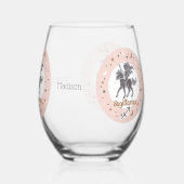 Aangepaste Naam Dierenriem Teken Boogschutter Wijnglas Zonder Voet (Rechts)