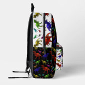 Aangepaste naam Dinosaur Boy's Rainbow Backpack Bedrukte Rugzak (Links)