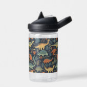 Aangepaste naam Dinosaurus Patroon Waterfles (Links)