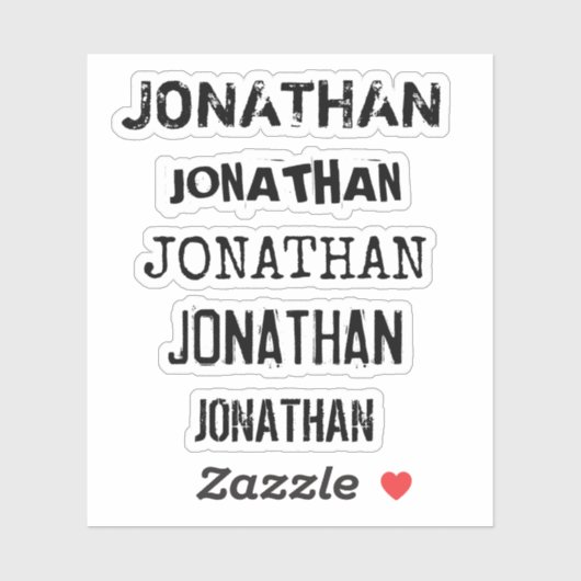 Aangepaste naam distressed tumbler sticker laptop (Vel)