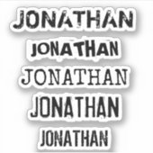 Aangepaste naam distressed tumbler sticker laptop (Voorkant)