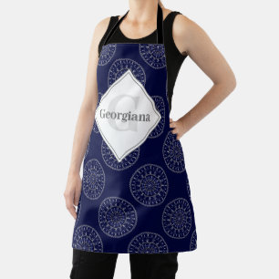 Aangepaste naam Ditsy Winter Snow Angels Snowmen S Schort