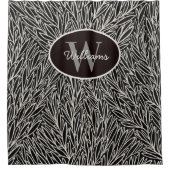 Aangepaste naam Douchegordijn Botanisch Monogram B (Voorkant)