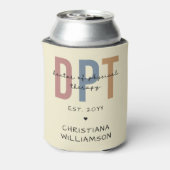 Aangepaste naam DPT Doctor in de Fysieke Behandeli Blikjeskoeler (Blikje Achterkant)