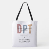 Aangepaste naam DPT Doctor in de Fysieke Behandeli Draagtas (Achterkant)