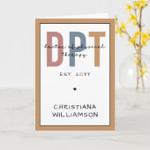 Aangepaste naam DPT Doctor in de Fysieke Behandeli Kaart (Gele Bloem)