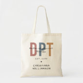 Aangepaste naam DPT Doctor in de Fysieke Behandeli Tote Bag (Voorkant)