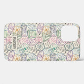 Aangepaste naam Dravel Stampen Patroontelefoongeva Case-Mate iPhone Case (Achterkant (horizontaal))