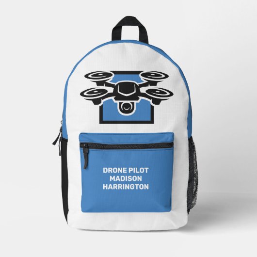 Aangepaste naam Drone Bedrukte Rugzak (Voorkant)