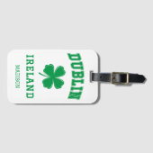 Aangepaste naam Dublin Ierland Bagagelabel (Voorkant (horizontaal))