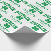 Aangepaste naam Dublin Ierland Cadeaupapier (Hoek)