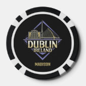 Aangepaste naam Dublin Ierland Poker Chips (Achterkant)
